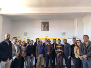 Mg workshop team Screenshot of the first post on the new blog for public service transformation in Madagascar